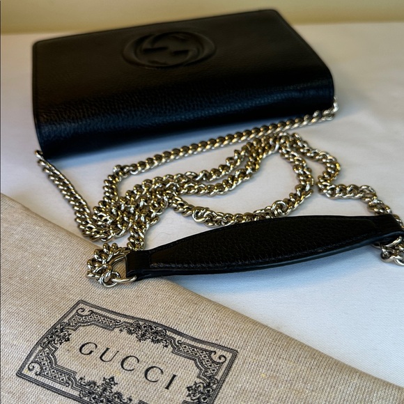 Gucci SoHo Wallet on Chain Marmont crossbody leather, Italy, Box, dustbag, COA - Picture 16 of 16